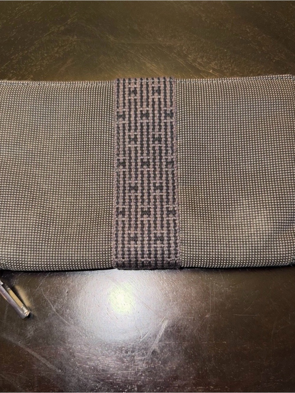 Hermes Herline large zip around clutch